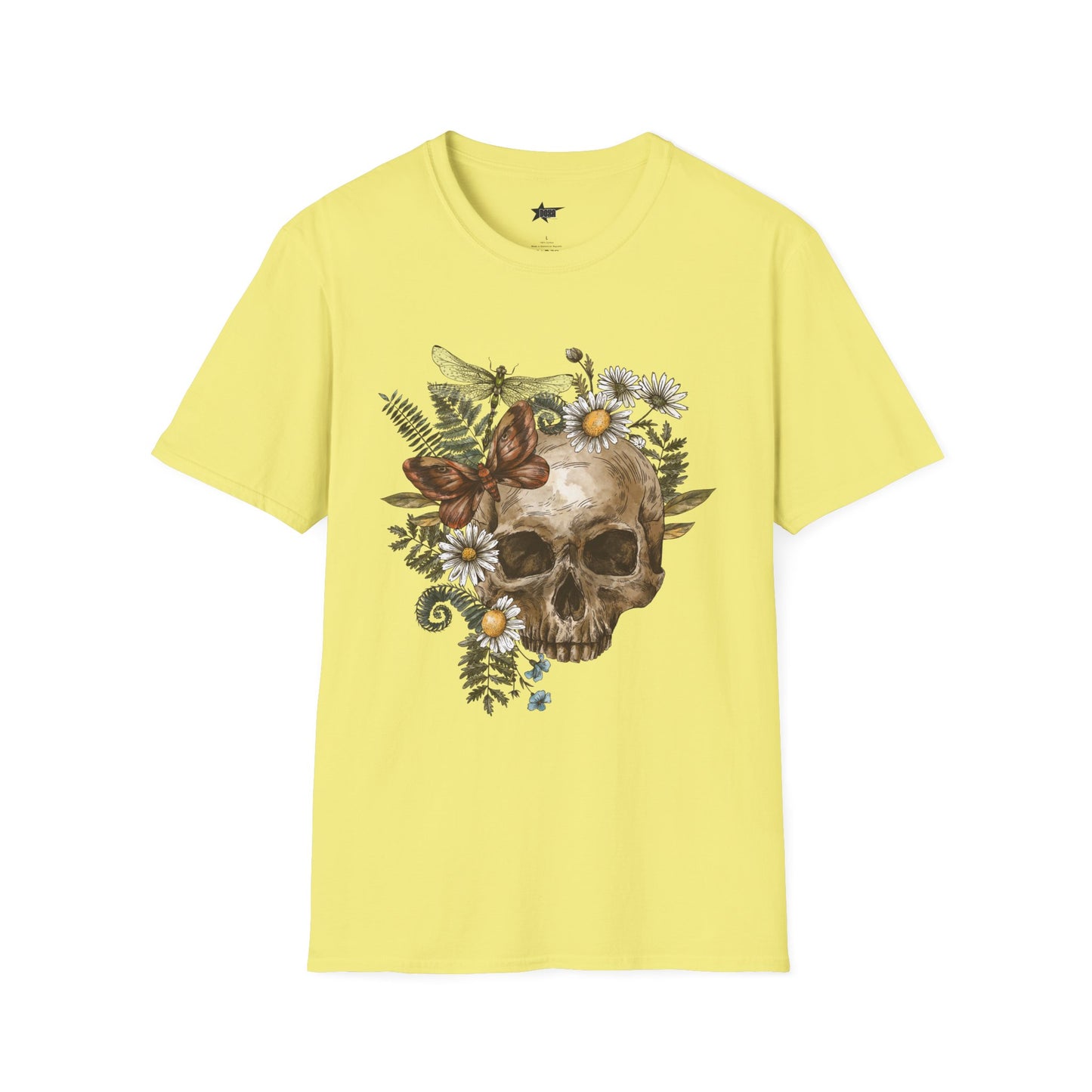 Skull Flower T-Shirt - Vintage Aesthetic Graphic Tee