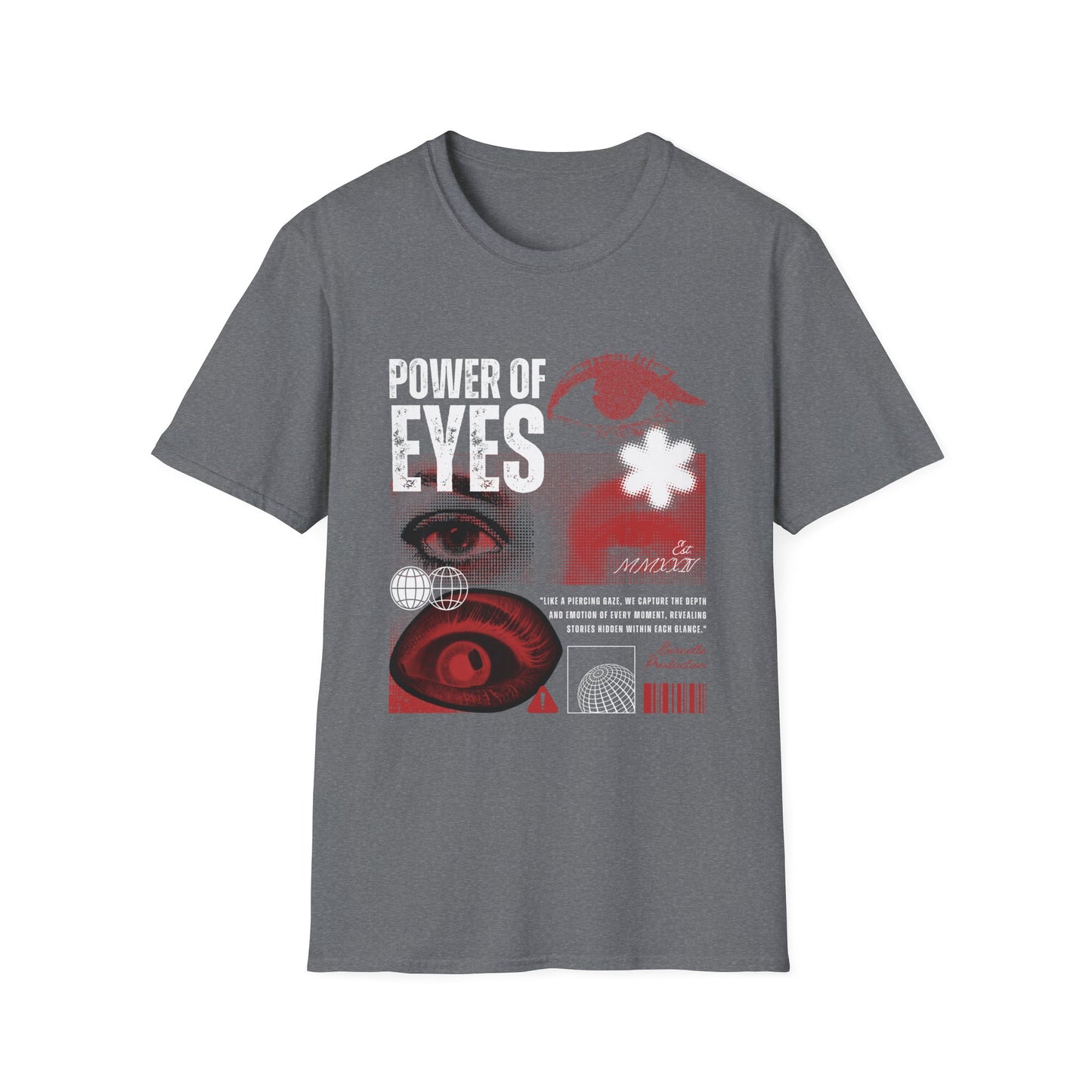 Unisex T-Shirt with 'Power of Eyes' Design