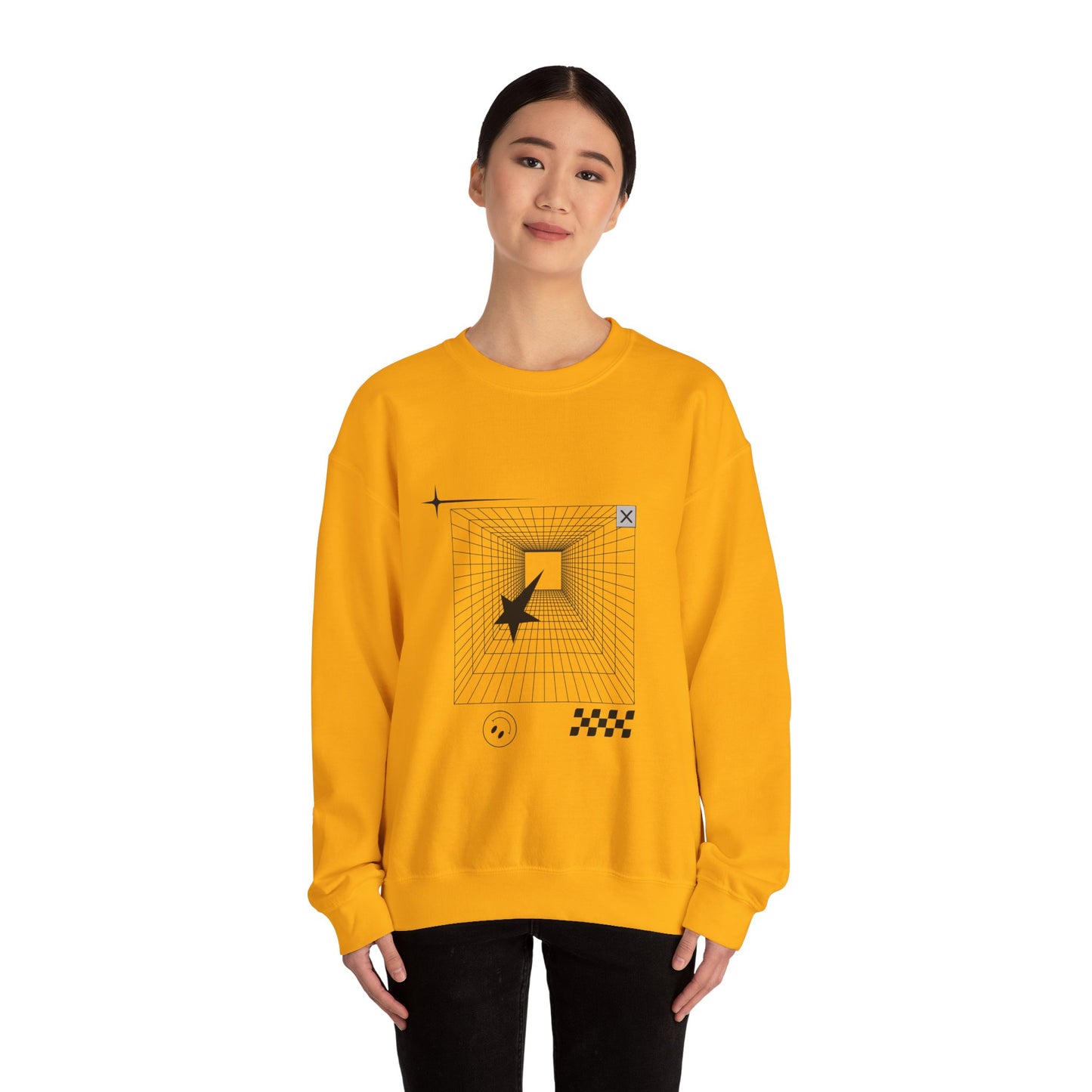 Grid Tunnel 3D Sweatshirt