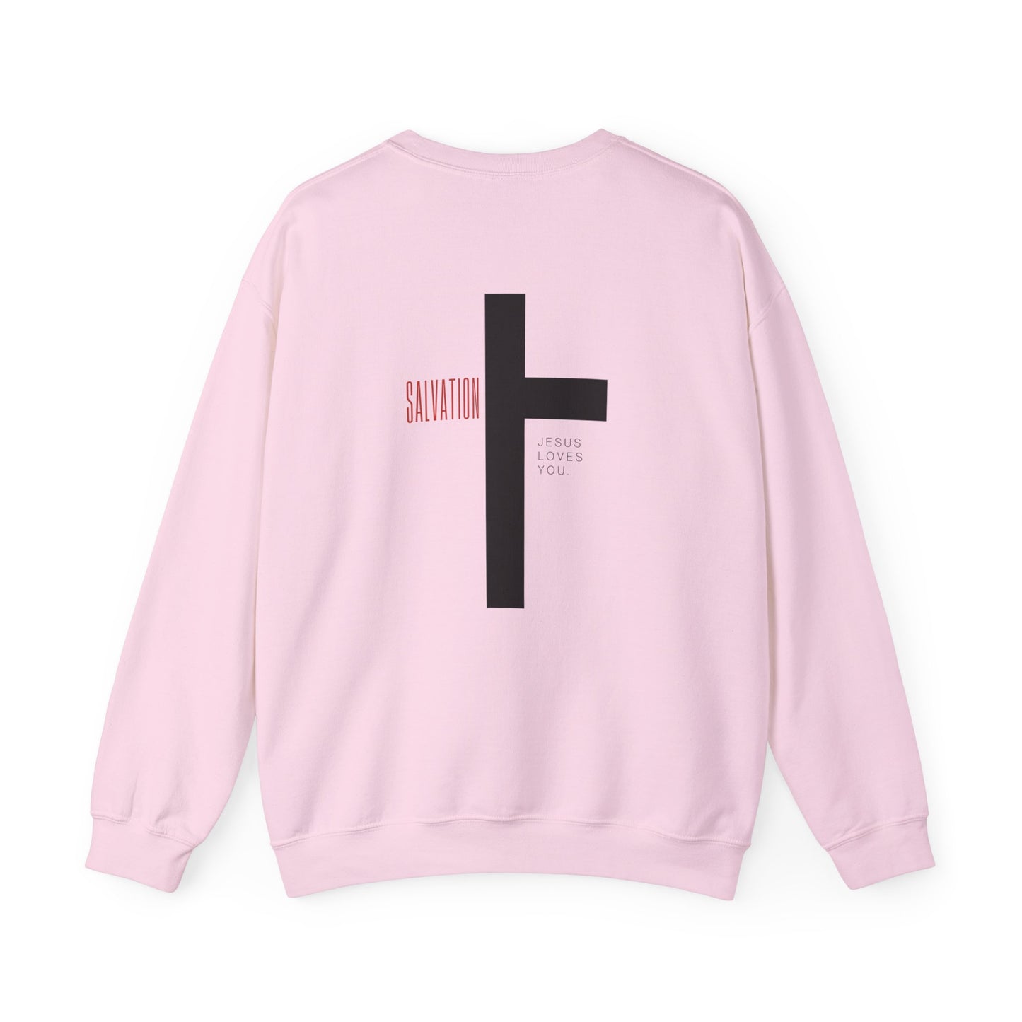 Christian Cross Graphic Salvation Jesus Loves You Sweatshirt