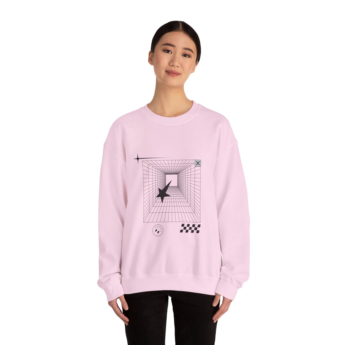 Grid Tunnel 3D Sweatshirt