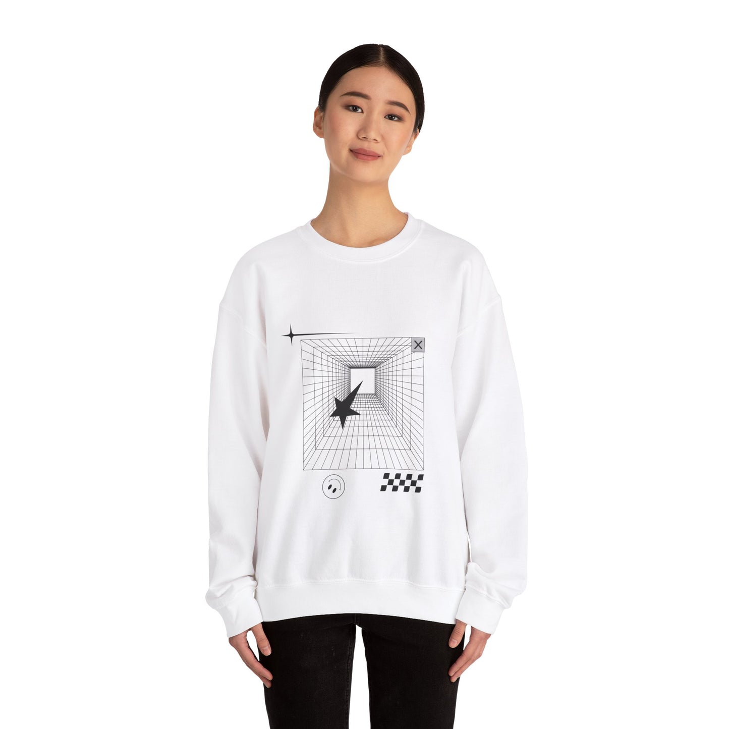 Grid Tunnel 3D Sweatshirt