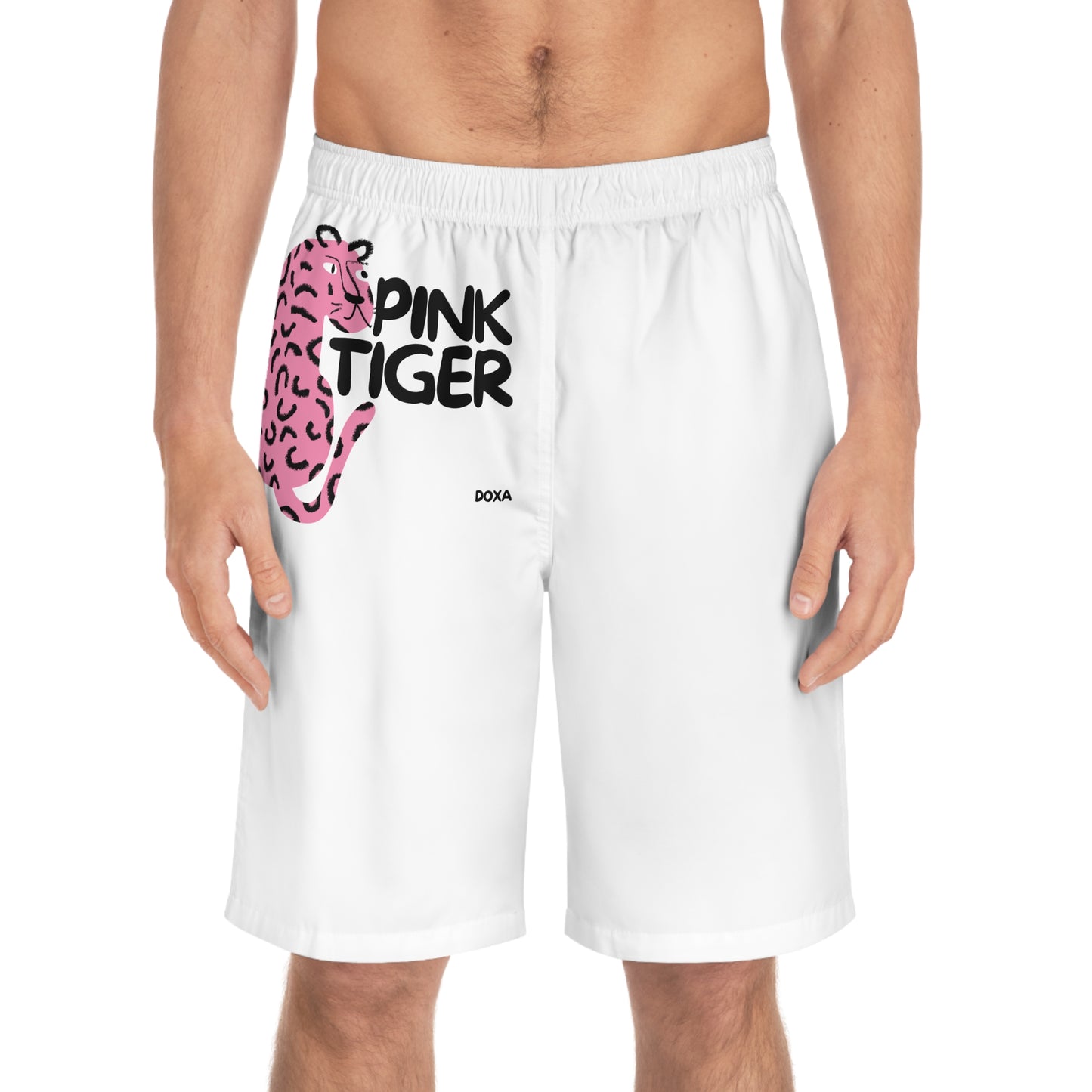 Men's Board Shorts - Pink Tiger Shorts